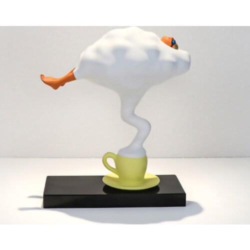 Nordic Home Decoration Swimming Figure Abstract Statue Sculpture Modern Decor Living Room Ornaments Resin Arts Crafts Figurine