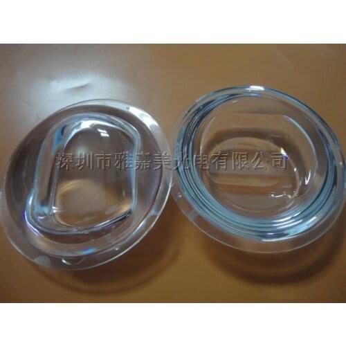Streetlights lens , diameter 55.5mm, 30 x 120 Degrees concave-convex lenses,Plastic LED lens