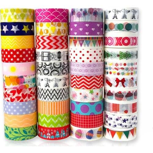 10PCS Christmas Festival Tape Sticker Handmade DIY Gift Box Decorative Masking Tape Set Stationery Supplies