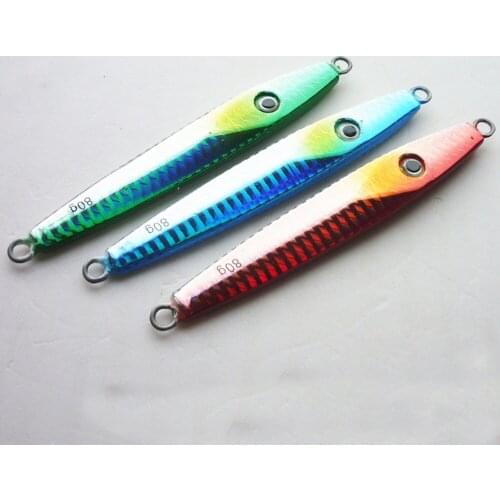 3PCS Deep sea Fishing Squid Spoon Lure Metal Slow Jig Lure Jigbait spoon Spinner baits 80g 150g Free shipping