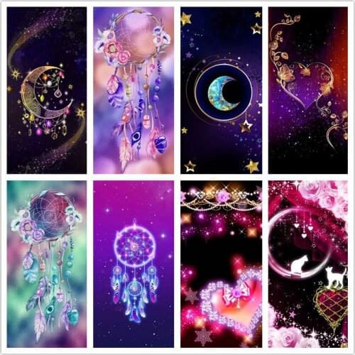 5d diamond painting scenic moon 5d diamond embroidery full set 5d diamond mosaic sale cat rhinestone pictures best gift to kid
