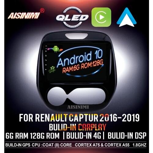 AISINIMI Android 10 Car Dvd Player navigation For Renault captur 2016 2017 2018 2019 Car Audio Gps Multimedia Stereo Monitor