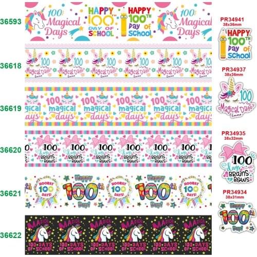 Free shipping 2020 new arrival 50yards cartoon printed grosgrain ribbons36593