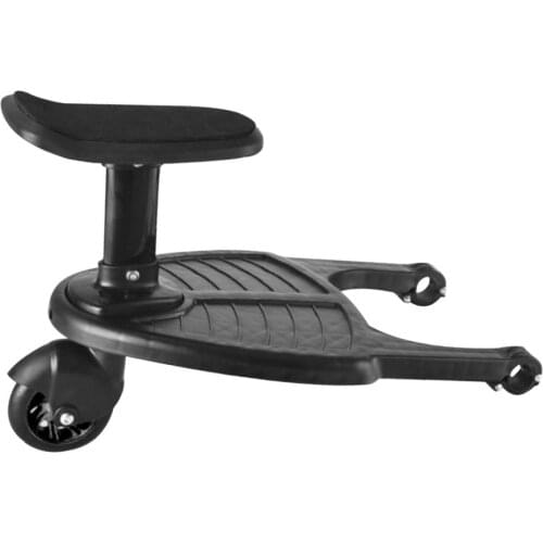 Children Kids Buggy Wheel Board Stroller Step Stand Ride On Boards Plate Detachable Seat