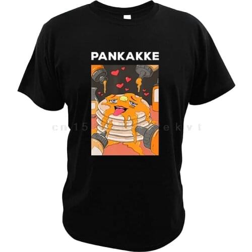 Bread Butter Pankakke T Shirt Parody Japan Hentai-Waifu Game Meme Funny Digital Print Loving Gift Summer T-Shirt