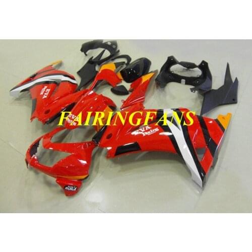 Injection Fairing Body kit for KAWASAKI Ninja ZX250R 08 09 10 11 12 ZX 250R 2008 2012 ABS Red Fairings bodywork+gifts KL10