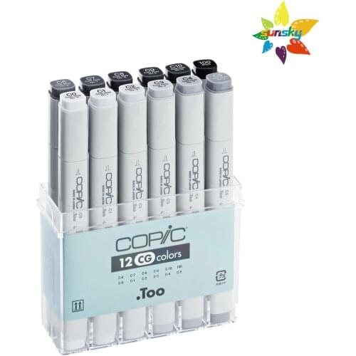 Copic Classic Markers 12/24/36/72 color,ultra-blendable,low odor,alcohol based ink,for Scores of anime, manga and comics artists