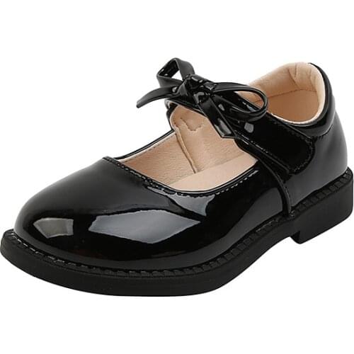 Girls Princess Leather Shoes Female 2021 Spring New Girl Cute Single Shoes Childrens Bow Performance Shoes Girls Toddler Shoes