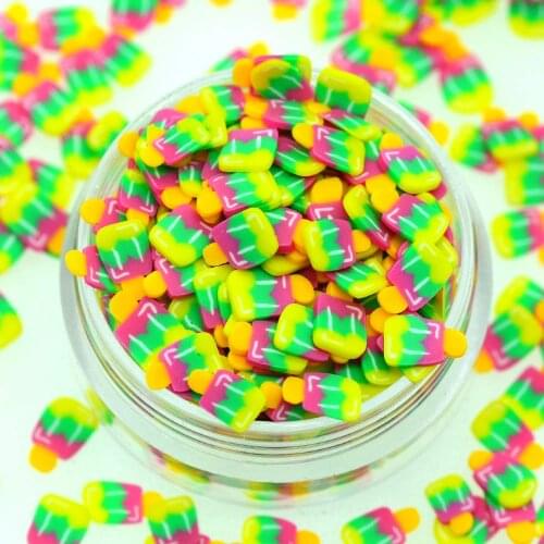 Tiny Polymer Clay Fake Summer Candy Lollipop Sprinkles|Polymer Clay Party Decoration Confetti|Slime fillers