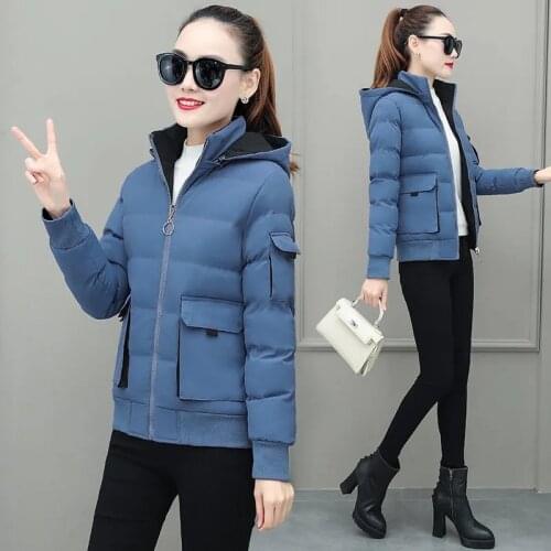 Winter Both Side Wear Cotton Padded Jacket High Quality Women Thick Warm Short Parkas Fashion Casual Hooded Quilted Coat Female