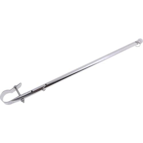 Stainless Steel Boat Yacht Rail Clamp Mount Sailing Flag Pole 390mm