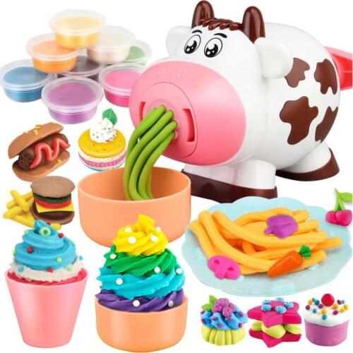 Pig Noodle Machine Toy Color Mud DIY Dough Tool Non-sticky Play House Toy Kids Educational Toys for Children Gifts