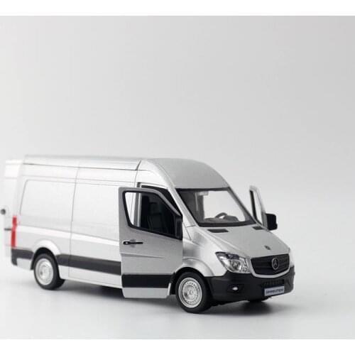 1:32 Scale MB Sprinter MPV Toy Van RMZ City Diecast Toy Car Model Educational Pull Back Doors Openable Collection Gift For Kid