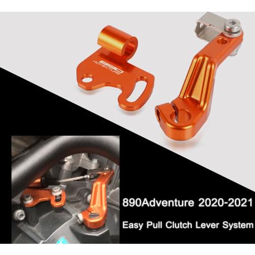 Motorcycle CNC Aluminum One Finger Clutch compatible 890 ADVENTURE Easy Pull Clutch Lever System FOR 890 ADV Adventure 2020 2021
