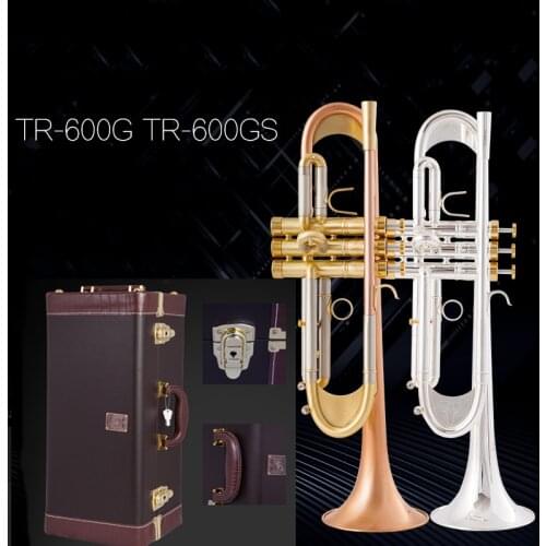 Yeni varış TR-600GS trompet B düz gümüş kaplama yüksek kaliteli müzik aleti kılıf ücretsiz kargo
