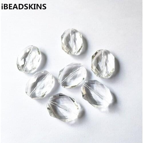 New arrival! 30x23mm 105pcs Clear acrylic Faceted Polygon shape Beads for Necklace,Earrings parts,hand Made Jewelry DIY