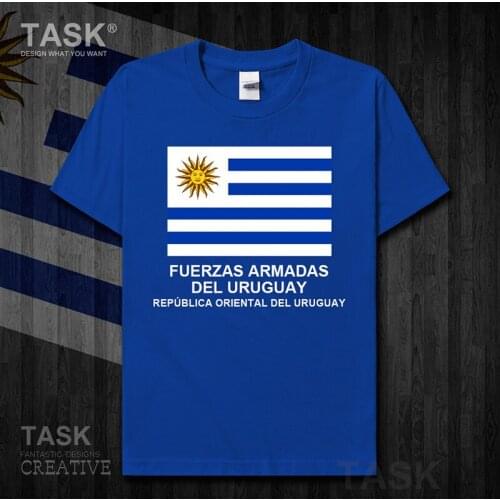 Army Uruguay Uruguayan URY UY Short sleeve new Tops t shirt mens Military Tactical country Fashion sports summer cotton 01