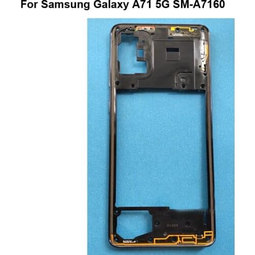 Front Housing Chassis Plate LCD Display Faceplate Frame (No LCD) For Samsung Galaxy A71 5G Middle Frame Housing a715f SM-A7160