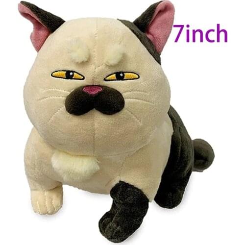 7 Inch Luca Alberto Machiavelli Plush Cat Lovely Giulia Father Cat Plush Doll Funniest Cat Plushie Birthday Gift Toy for Kids