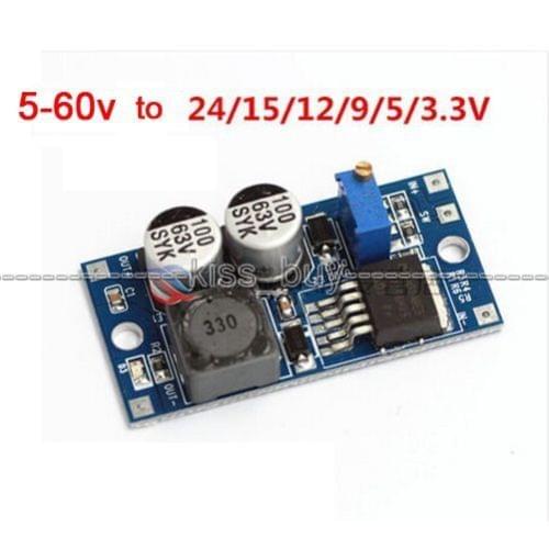 Dykb LM2596HV DC-DC Converter adjustable buck power supply module DC 60V 48V 36V to 24V 12V 5V 3.7V 3V DC voltage regulator