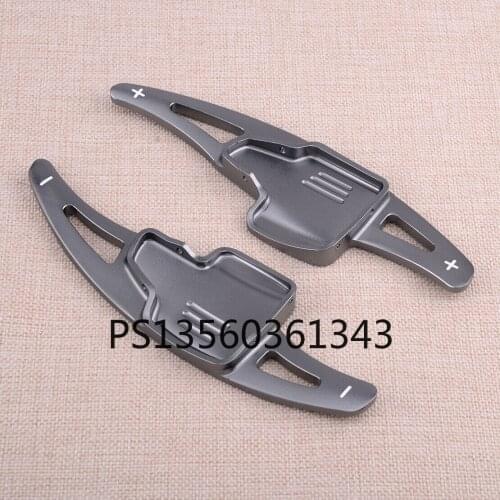 Gray Steering Wheel Gear Shift Paddle Shifter Extension Fit For Ford Ecosport