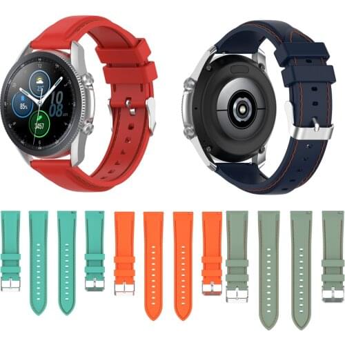 Silicone Band for Galaxy Watch 46mm 42mm Sports Strap for Samsung Gear S3 Frontier/Classic active 2 Huawei Watch 2 22mm 20mm