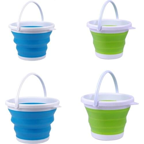 3/5L Foldable storage Fishing Bucket Collapsible Bucket Portable Home Outdoor Fishing Travel Car Washing Basin