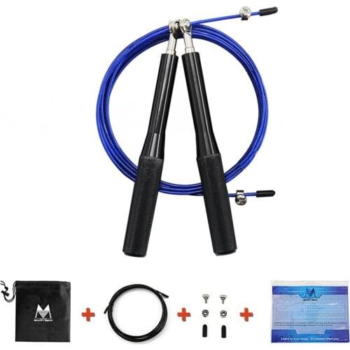 Speed Skipping Rope MMA Box Home Gym Ultra Speed Jump Rope Metal Bearing Sports Skipping Rope with Spare Rope