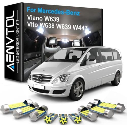 AENVTOL Canbus Interior Lamp LED For Mercedes Benz Viano Vito W638 W639 W447 1996-2012 2013 2014 2015 2016 2017 2018 Accessories