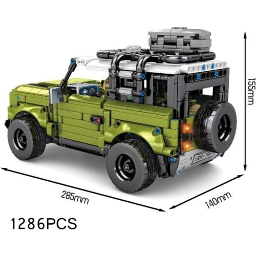 Technical building block 1:14 scale land Defender rovers Model ORV steam assembly vehicle bricks car toys for boys gifts