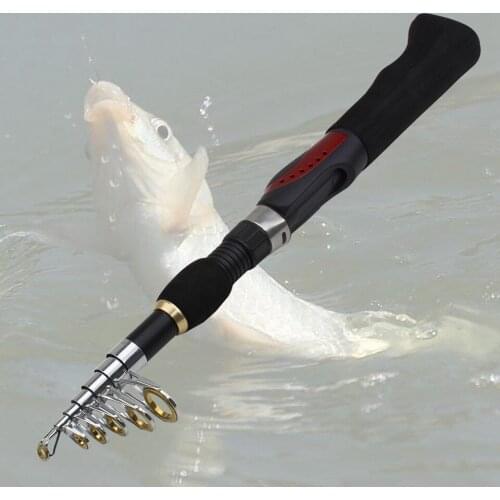 165cm ultrashort mini Fishing rod M power Trout Rod Carbon Fiber Travel pocket Fishing Tackle and reel set fishing fish pole