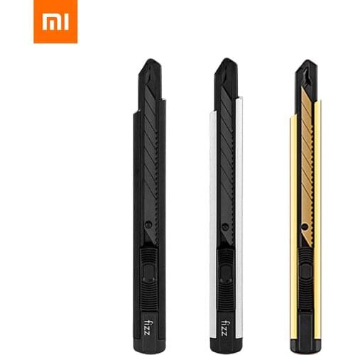 Xiaomi Fizz Aluminum alloy utility knife Metal blade self-locking design sharp angle with fracture knife cutter