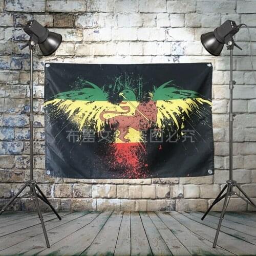 "Bob Marley" Rock Band Poster Cloth Flag Banner Hanging Pictures Music Festival Musical Instrument Store Decor