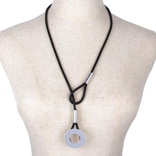 YD&YDBZ New Ethnic Short Necklaces For Ladies Gothic Leather Rubber Pendant Necklace Fashion Jewelry Handmade Jewelry Gift Woman
