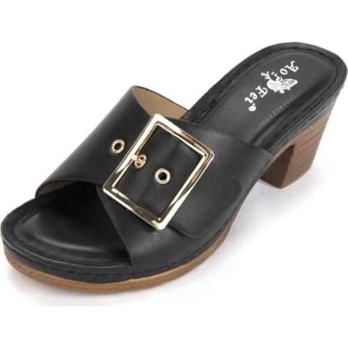 Summer New Women Sandals Fashion Ladies Peep Toe Platform Thick Heels Shoes Outdoor Casual Slide Slipper Female Footwear WSH4075