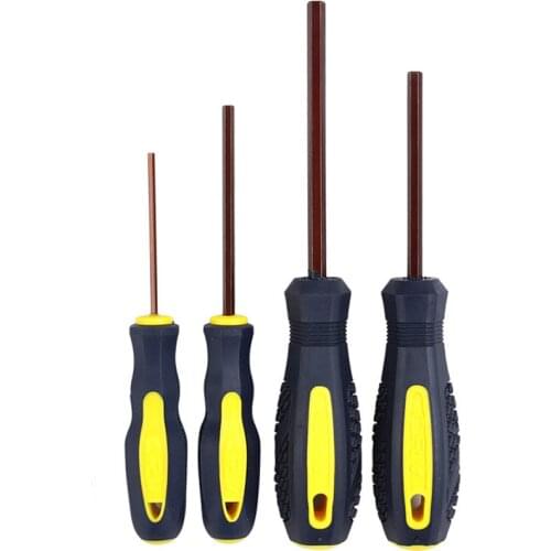 1 Piece 1.5mm-6mm Flat Head Hexagon Screwdrivers S2 Stell Hex Key Screwdriver Magnetic Screw-driver Allen Bolt Driver Hand Tools