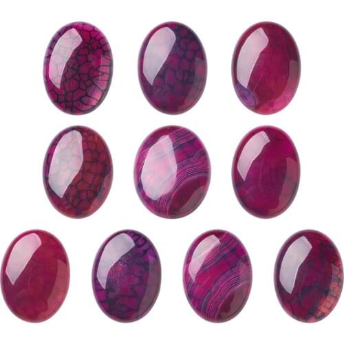 Natural Tiger Eye Oval Cabochons, 18x13x7mm