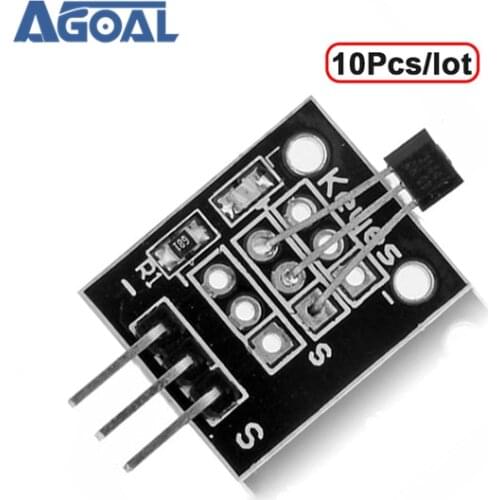 10Pcs/lot DC 5V KY-003 Hall Magnetic Sensor Module For DIY Free Shipping