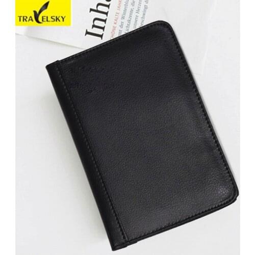 2pcs/set Unisex RFID Blocking Passport Wallet Women PU Leather Multifunctional Credit Card Holder Passport Card Men Wallets