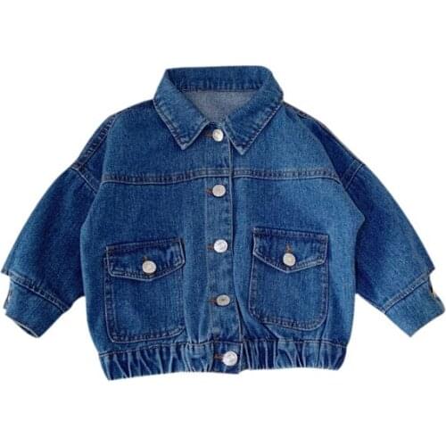 2020 Baby Girls Boys Fashion Casual Denim Jackets Coats Kids Children OverCoats Outfit Clothes