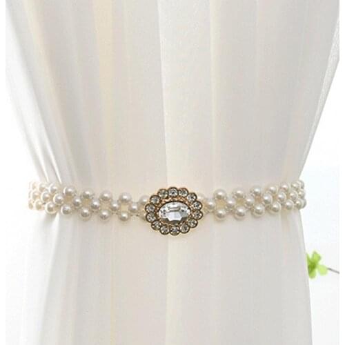 2021 Curtain Tieback Exquisite Glittery Magnetic Artificial Fake Anti-slip Pearl Curtain Clips for Home Living Room Wholesale