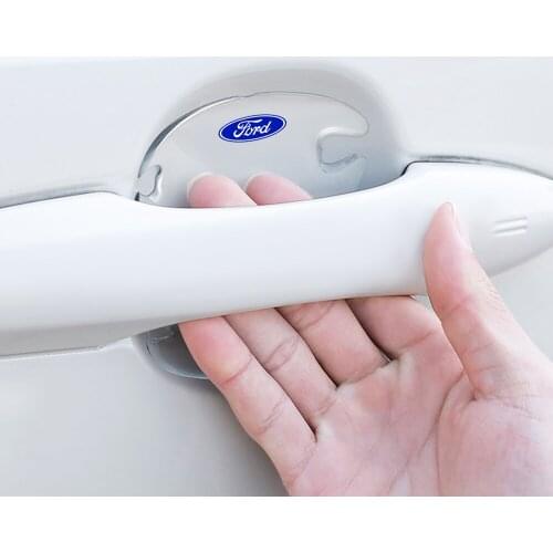 4Pcs Car Sticker Invisible Transparent Door Handle Door Wrist Guard Film Scratch Protector For Ford Focus Mk2 Car Accessories