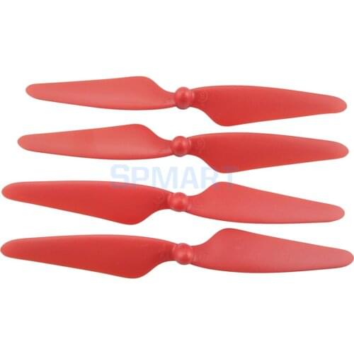 4 Pack CW/CCW Propeller Blades for MJX B3 Bugs 3 RC Drone Quadcopter Parts Red
