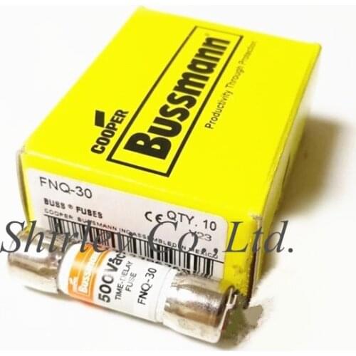 Free Shipping10PCS 100% New Original Import Bussmann 10X38MM fuse FNQ-25 FNQ-30 A 500V 10*38