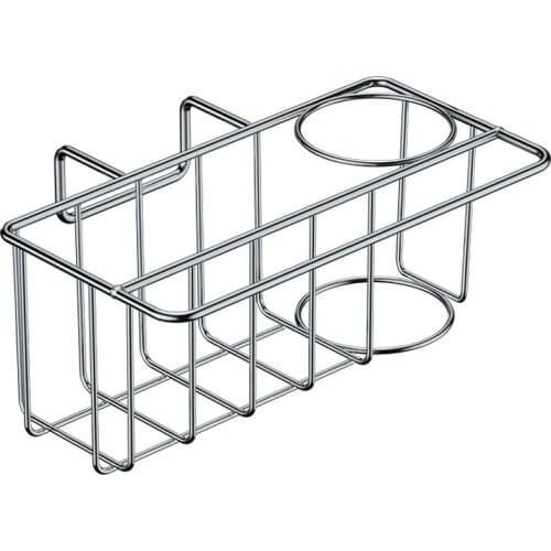 Sponge Holder for Kitchen, 3-In-1 Sink Caddy, Brush, Dish Towel, Sponge Sink Organizer Liquid Drainer Rack