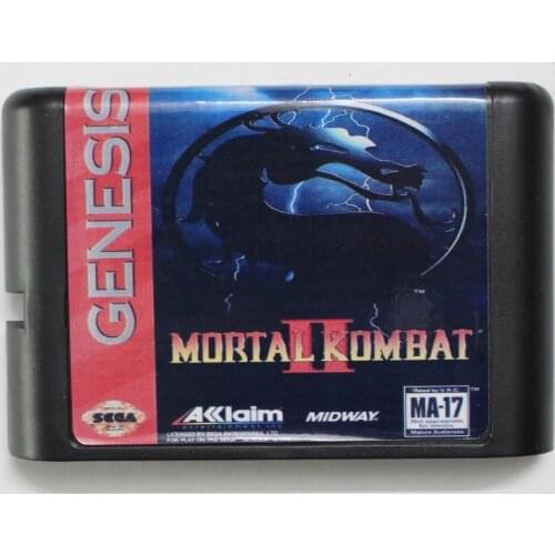 Mortal Kombat II Game Game Cartridge Newest 16 bit Game Card For Sega Mega Drive / Genesis System