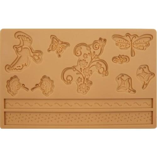 Fondant Tool Animal Butterfly Shape Baking Mold Silicone Embossing Die Sugar Arts Flower D918