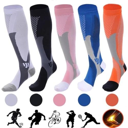 Running Compression Socks Stockings 20-30 mmhg Men Women Sports Socks for Marathon Cycling Football Varicose Veins Legging
