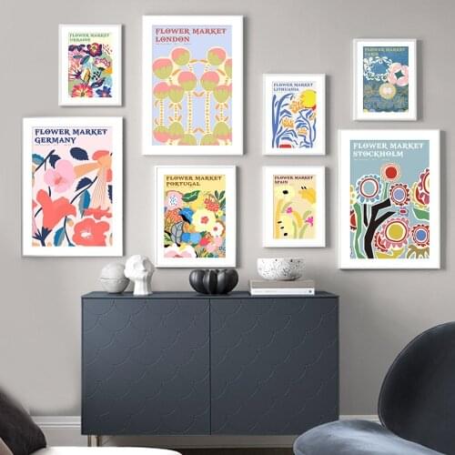 Abstract Fruit Plant Flower Market Japan Wall Art Canvas Painting Nordic Posters And Prints Wall Pictures For Living Room Decor