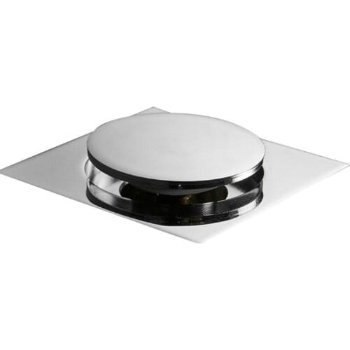 Metal Anti-odor Floor Drain Square Pop-Up Floor Drain Cover Shower Room Push Down Drain Plug for Home Bathroom Use